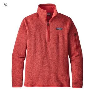 Patagonia Tomato Red Better Sweater Half Zip Fleece Jacket Medium Gorp Gorp Core